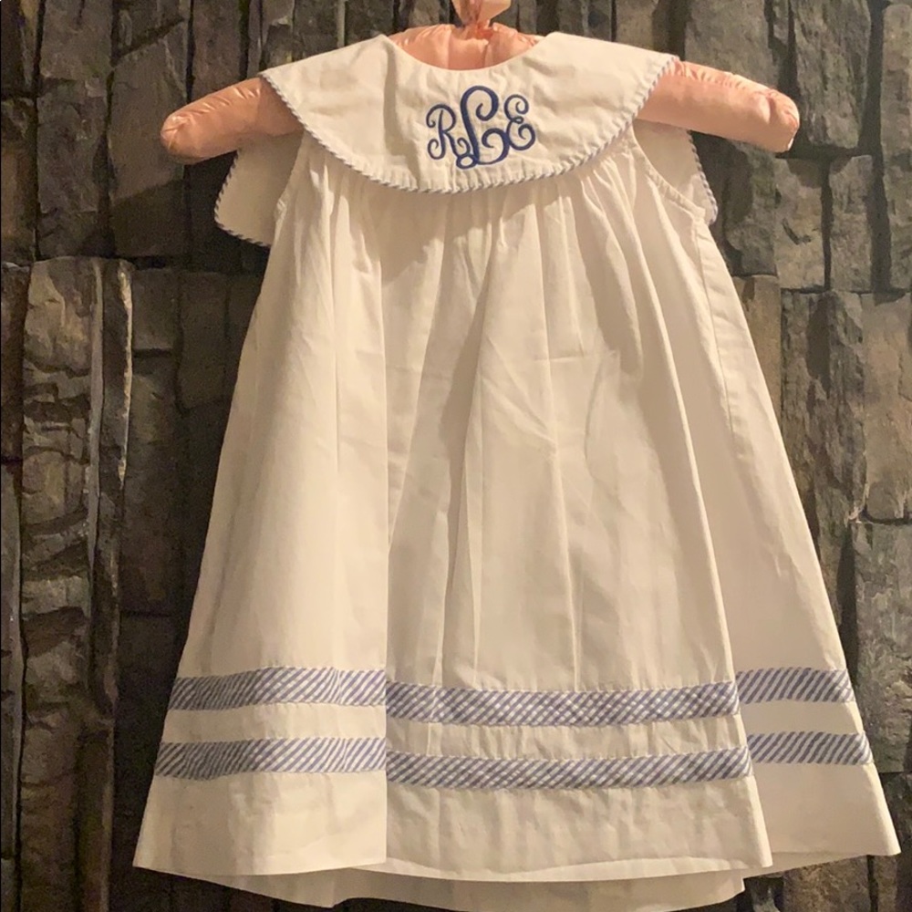 Dress with initials REL